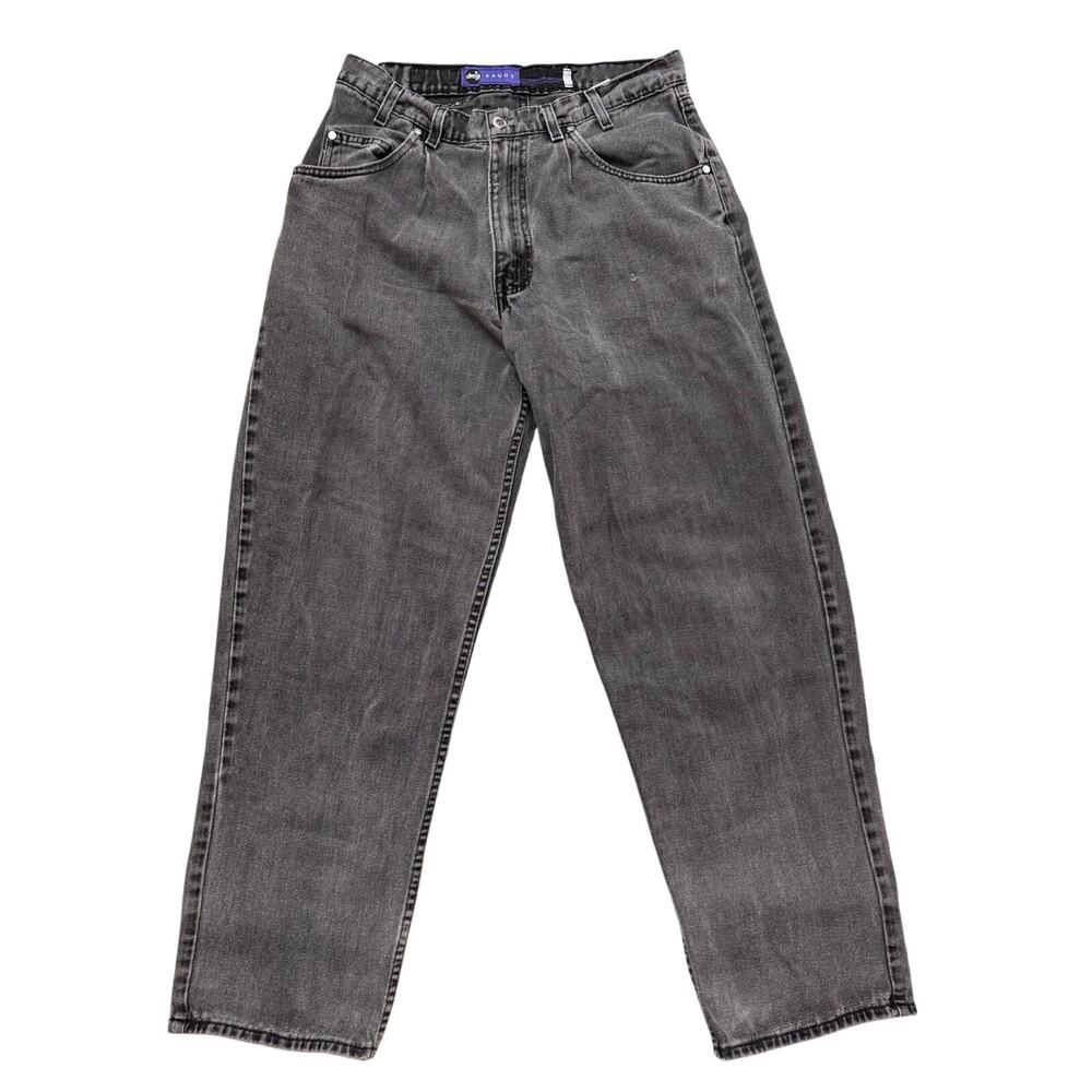VTG LEVI'S SILVERTAB WASHED BLACK BAGGY DENIM SKATE JEANS 31